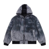 Louis Vuitton LV Jackets Full Print Vintage Floral Fur Jacket Coat Unisex