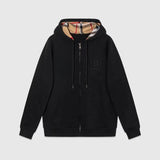 Burberry Hoodie Classic B Letter Embroidery Logo Hooded Long Sleeve Coat Women Sweater Men