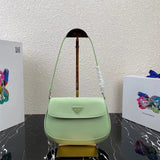 PRADA Bag Top version cleo Series New Ladies Hobo Mirror Calfskin Flap Bag Underarm Bag Vintage Bag Handbag Shoulder Bag Crossbody Bag Women's Bag1BD311