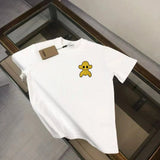 Burberry T-shirt Cartoon Smiley Face Embroidery on the Chest logo round Neck Short Sleeve25ss New Pure Cotton Unisex Style T T-shirt OS Loose Fit Base Shirt Half Sleeve T-Shirt Top Half Sleeve