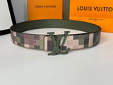 Louis Vuitton LV Belt Top version The Original Counter Quality Order Is up to New Belt4.0cm Men's Belt Metal Buckle Men's Leather Belt with Classic Presbyopic Checkered Belt with Genuine Goods Packaging No Problem in and out of the Counter Versatile Casua