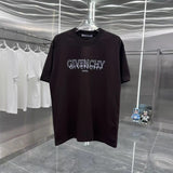 Givenchy T-shirt Front and Rear Personalized Overlapping Letter Printing logo round Neck Short Sleeve25ss New Pure Cotton Unisex Style T T-shirt OS Loose Fit Base Shirt Half Sleeve T-Shirt Top Half Sleeve