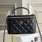 Chanel Women's Bag Top version 【**Version】Original Leather Bag Classic Super Cute Chain Handle Bag Cosmetic Bag Small Box Bag Small Waste Bag Handbag Messenger Bag mini Box Bag Cosmetic Case Small Bag Original Sheepskin Leather Women's Bag