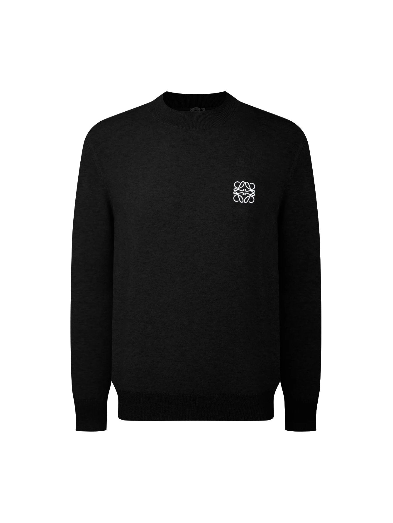 LOEWE Sweater Classic Simple Letter Embroidery Cashmere Crew Neck Knit Sweater Unisex