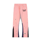 Gallery Dept Sweatpants Classic Hand-Painted Paint-Splashing Style Graffiti Printed Stitching Cotton Sweat Pants Men's Casual Trousers-CY