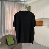 Louis Vuitton LV T-shirt Back Letter Cross Stitch Vacuum Embroidery logo round Neck Short Sleeve25ss New Pure Cotton Unisex Style T T-shirt OS Loose Fit Base Shirt Half Sleeve T-Shirt Top Half Sleeve