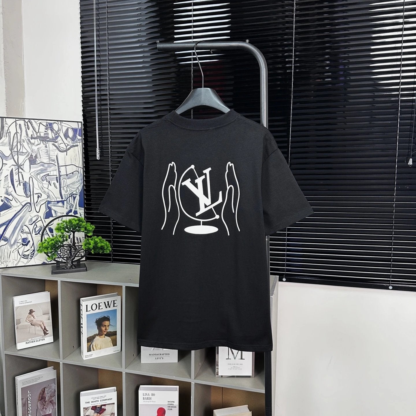 Louis Vuitton LV T-shirt Angels only accept letters logo round Neck Short Sleeve25ss New pure cotton T Unisex T-Shirt OS Drop Shoulder Loose Fit Base Shirt Top T-Shirt Short Sleeve