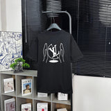 Louis Vuitton LV T-shirt Angels only accept letters logo round Neck Short Sleeve25ss New pure cotton T Unisex T-Shirt OS Drop Shoulder Loose Fit Base Shirt Top T-Shirt Short Sleeve