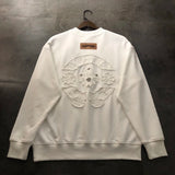 Chrome Hearts Hoodie Horseshoe Embroidered Studded Crewneck Sweatshirt Long Sleeve Base Shirt Outerwear Trendy Unisex Sports Casual Loose Fit Versatile Autumn Winter New Arrival