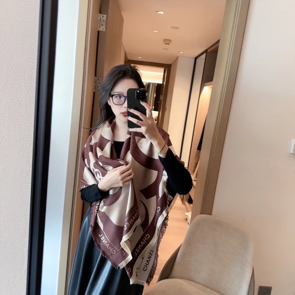Chanel Scarf New Scarf【Camellia】Very Good Quality