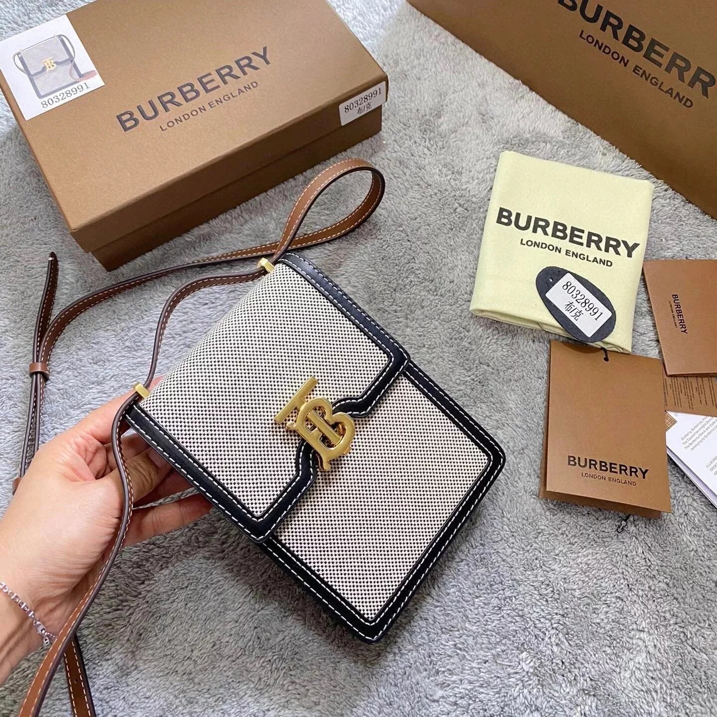 Burberry Women's Bag Top version New Mobile Phone Bag Robin Lobin Bag Shoulder Bag Crossbody Bag Men's and Women's Bags Men and Women Same Style Thomas