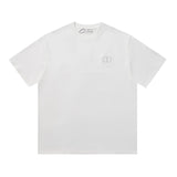 Dior T-shirt 25ss New pure cotton T Unisex T-Shirt OS Loose Fit Base Shirt Top Half Sleeve T-Shirt