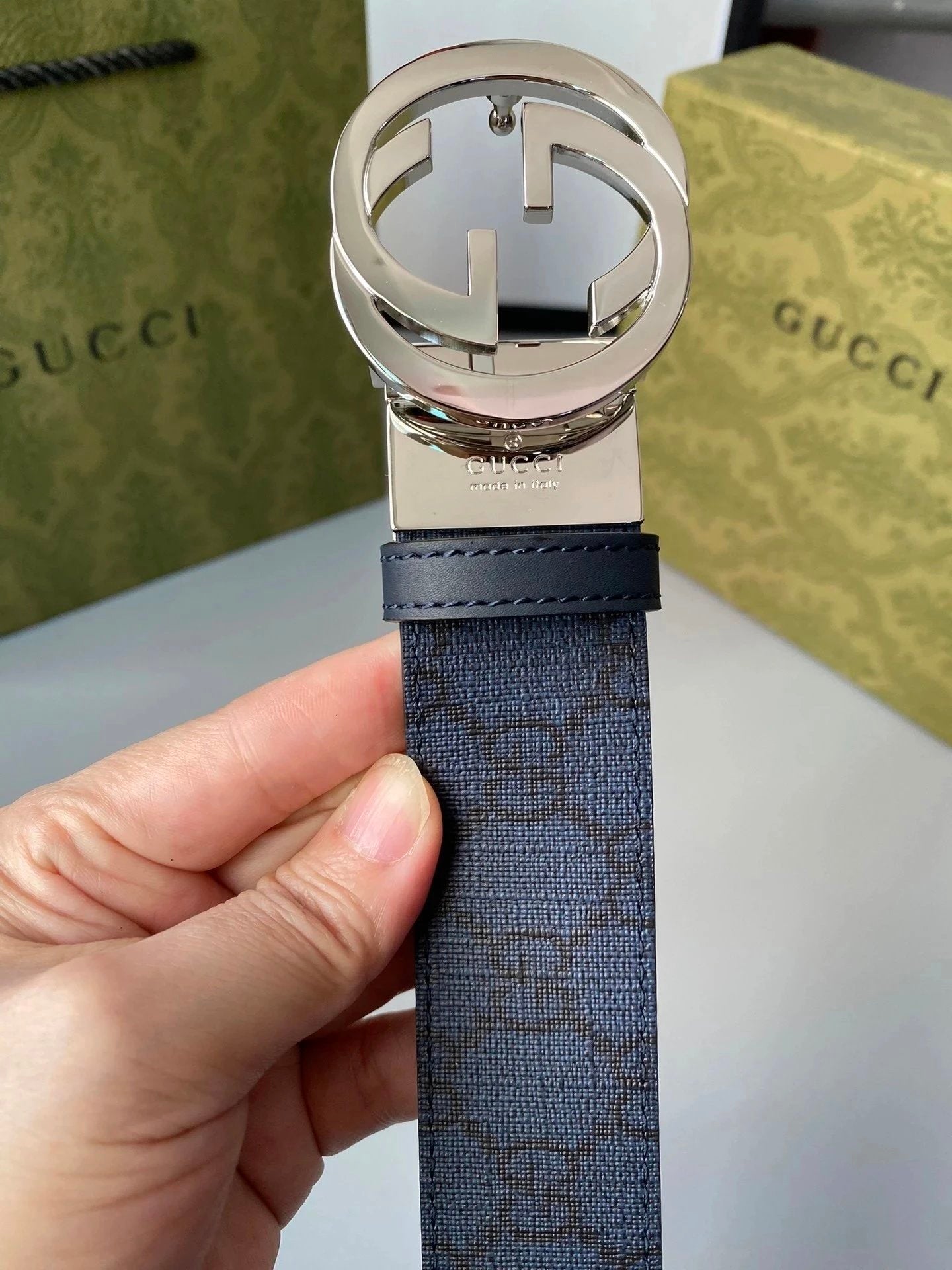 Gucci Belt Top version 【Imported First Layer Cowhide】This Package Is Free, Gucci Belt Double-Sided Head Layer Cowhide Men's Leather Belt Embossed Double G Belt Business Casual Belt Pant Belt3.8Centimeter Wide