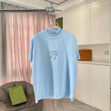 Dior T-shirt Chest47Alphanumeric Printing logo round Neck Short Sleeve25ss New Pure Cotton Unisex Style T Casual T-Shirt Base Layer Shirt OS Loose Fit Half Sleeve Top Plus Size