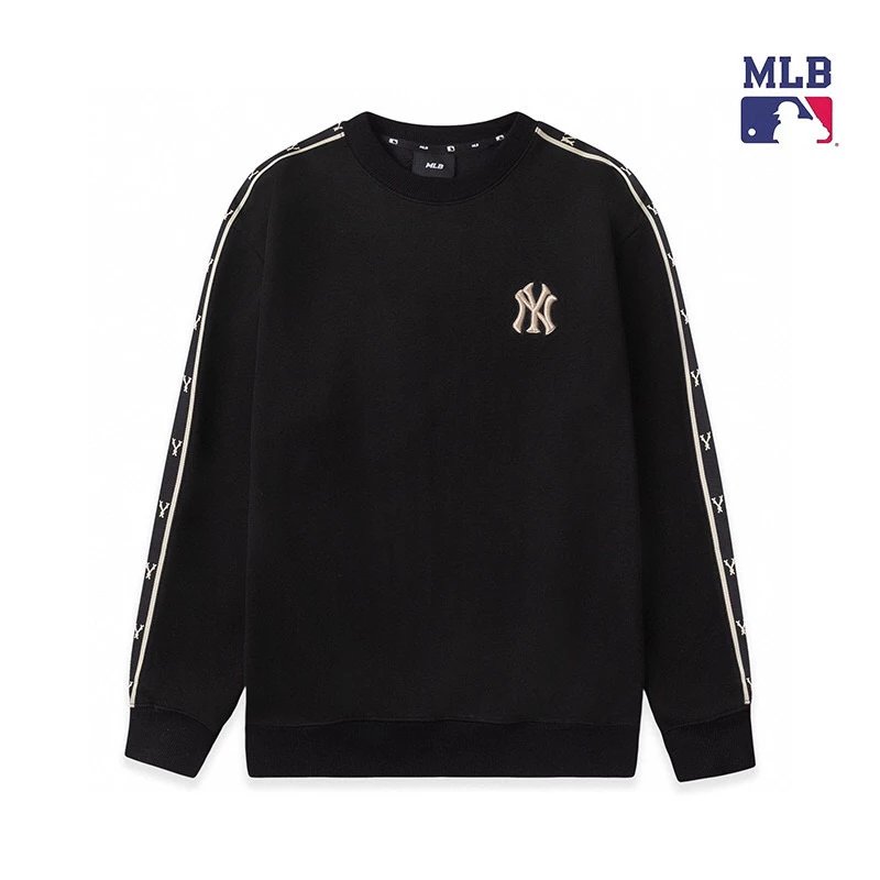 MLB Hoodie Top Version Couple Retro for Men and Women logo Pullover Sweater Casual Trendy Autumn and Winter