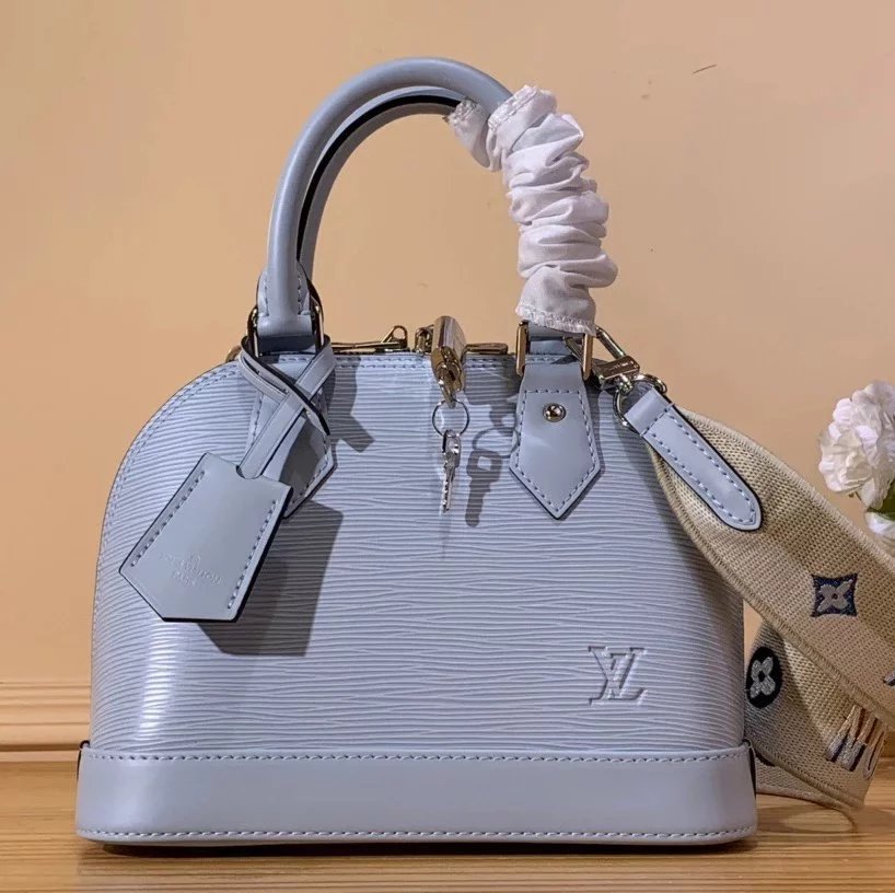 Louis Vuitton LV Women's Bag Top version Classic Chessboard Plaid Presbyopic Shell Bag Handbag Crossbody Shoulder Bag23New Water Ripple Cowhide Series New Handbag Shell Bag Women's Bag