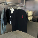 Balenciaga T-shirt Chest B Snake Print logo round Neck Short Sleeve25ss New Pure Cotton Unisex Style T T-shirt OS Loose Fit Base Shirt Half Sleeve T-Shirt Top Half Sleeve