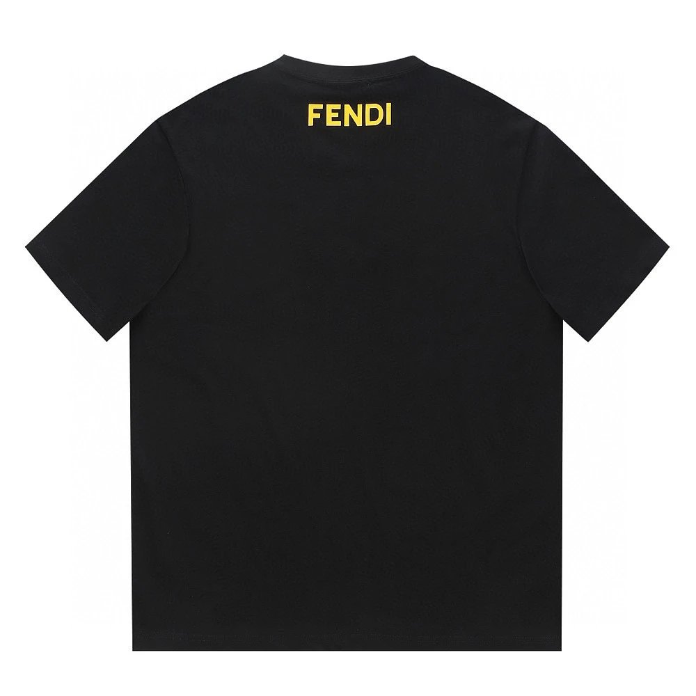 FENDI T-shirt Top Version Monster Print Men's and Women's Same Style Short Sleeve T Summer Fashion T-shirt