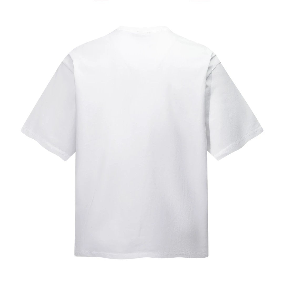Gucci T-shirt Striped Print on the Chest logo round Neck Short Sleeve25ss New Pure Cotton Unisex Style T T-shirt OS Loose Fit Base Shirt Short Sleeve Top T-Shirt