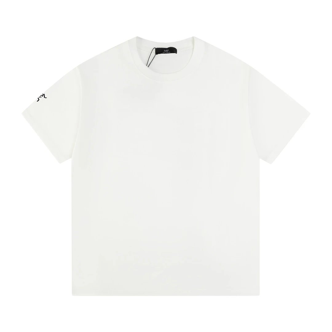 Arc'teryx T-shirt Cuff Bird Embroidery logo round Neck Short Sleeve25ss New Pure Cotton Unisex Style T T-shirt OS Loose Fit Base Shirt Top Half Sleeve T-Shirt