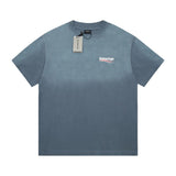 Balenciaga T-shirt Vintage Print Round Neck Short Sleeve T-Shirt25ss New pure cotton T Unisex T-Shirt OS Drop Shoulder Style Base Shirt Top T-Shirt Half Sleeve