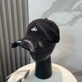 Alo Yoga Hat Classic Letters logo Baseball Cap Sunshade Sun Protection Duckbill Cap Unisex Couple Style Large Head Circumference Slimming Face Curved Brim Versatile Sports Hat
