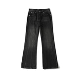 Balenciaga Jeans Washed and Distressed logo25ss Spring Summer New Flared Pants Wide Leg Pants Loose Jeans Unisex Long Pants