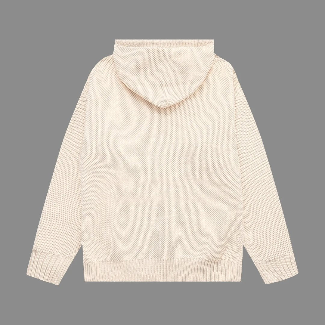 Gucci Sweater Chi Knitted Winter Thickened Hooded Sweater Hoodie Coat Men's and Women's Same Casual Loose Versatile Coat