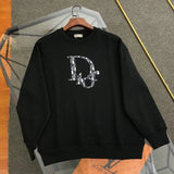 Dior Hoodie 2024New Model Labeling logo Round Neck Sweatshirt Pullover Unisex Sports Casual Loose Fit Versatile New Autumn Winter Collection