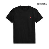 Ralph Lauren T-shirt Top Version Standard Pure Color Standard for Men and Women T T-shirt Short Sleeve Cotton Summer