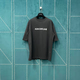 Balenciaga T-shirt Mirror Image Letters on the Chest logo round Neck Short Sleeve25ss New pure cotton T Unisex T-Shirt OS Loose Fit Base Shirt Top Half Sleeve T-Shirt