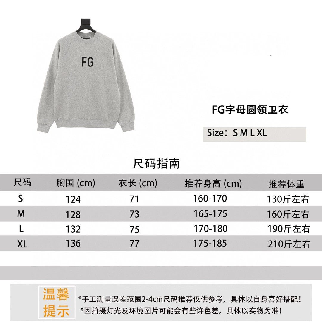 ESSENTIALS Hoodie 24FW Letter Crew Neck Sweater for Men and Women