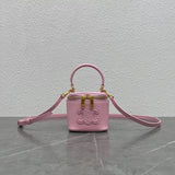 Celine women's bag Top version 【Original Leather Hardware】23New Three-Dimensional Box Bag Portable Box Bag Small round Bag Double Zipper Closure mini Box Bag Cosmetic Bag Lipstick Pack Small Waste Bag New Mini Small Bag Handle Small Box Bag Box Bag Women'