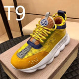 Versace Chain Reaction shoes Vasaki Couple Shoes Dad Shoes Platform Men's Hight Increasing Shoes Trendy All-Match Sports Casual Shoes for Women cf27