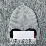 CP Company Hat New Rib CP Hat Glasses Autumn and Winter Knitted Hat Men and Women Outdoor Keep Warm Couple WINTER Eye Protection Warm