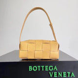 Bottega Veneta Women's Bag Top version Original Genuine Goods Leather Yang Mi Brick Underarm bag2022New Original Surrogate Shopping-Grade Large Plaid Woven Soft Lambskin Shoulder Bag Underarm Bag BRICKCASSETTE Underarm Bag Handbag Women's Bag