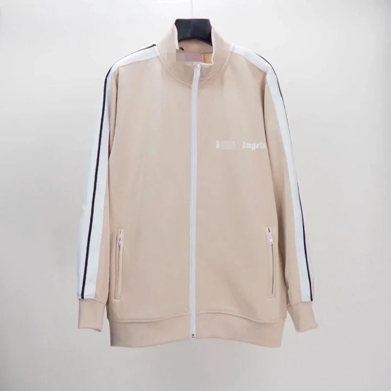 Palm Angels Sports suit Correct Version of Fashion Brand Stripe Braid High Street Casual Sports Jacket Couple Suit Foreign Trade