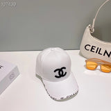 Chanel Hat High Quality】New Embroidered Baseball Cap，New，Big Brand's Same Style Super Easy to Match，Hurry up and Buy It