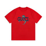 Gucci T-shirt Year of the Snake Limited Edition Letter Print logo round Neck Short Sleeve25ss New pure cotton T Unisex T-Shirt OS Loose Design Top Bottoming Shirt Half-Sleeve T-shirt