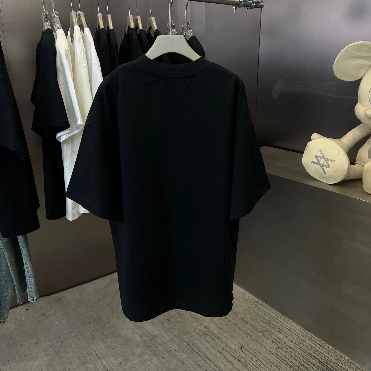 Maison Margiela T-shirt Chest Letter and Number Print logo round Neck Short Sleeve25ss New pure cotton T Unisex T-Shirt OS Drop Shoulder Loose Fit Base Shirt Top T-Shirt Short Sleeve