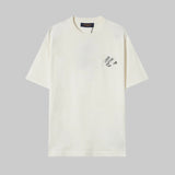 Louis Vuitton LV T-shirt Classic Letter Brooch Embroidery on the Chest logo round Neck Short Sleeve25ss New Pure Cotton Unisex Style T T-shirt OS Loose Fit Base Shirt Half Sleeve T-Shirt Top Half Sleeve