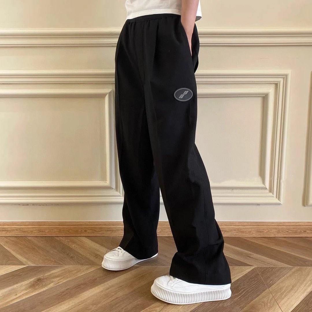 We11done Sweatpants Top Version Wide Leg Pants High Waist Drooping Spring Autumn Summer Gray Early Spring Trousers