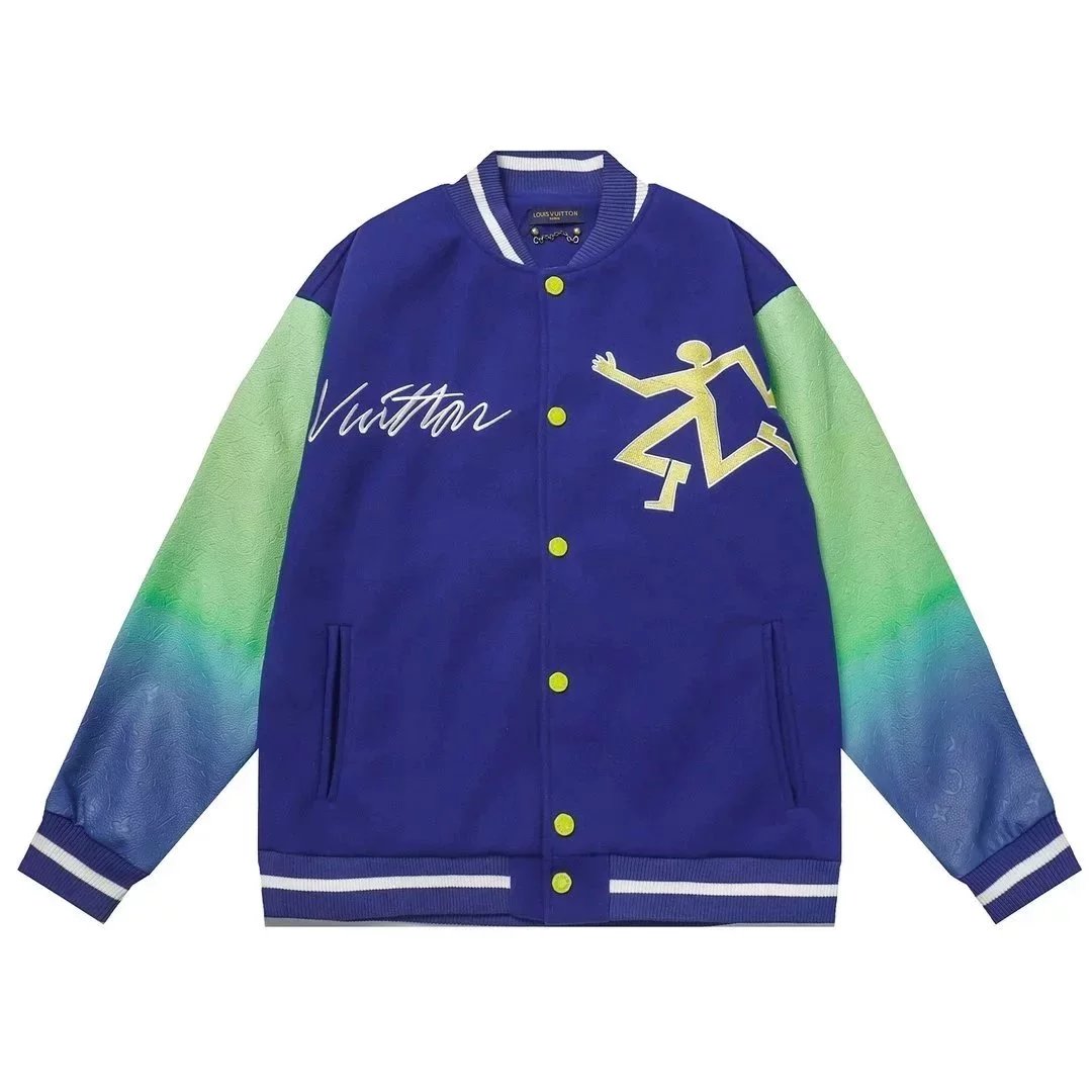 Louis Vuitton LV Jackets Fashion Brand Baseball Uniform1-9