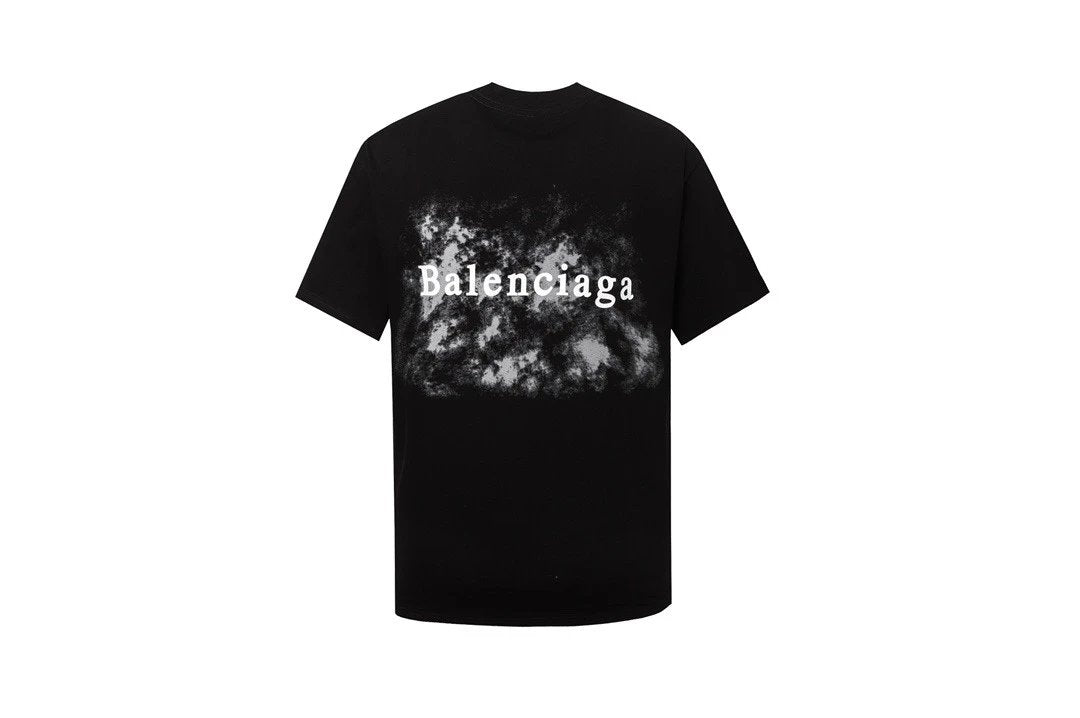 Balenciaga T-shirt Mist Letter Print logo Round neck short-sleeve pure cotton T Unisex T-Shirt OS Loose Fit Base Shirt Summer New Casual Simple T-Shirt