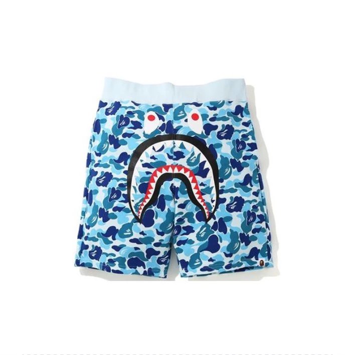 Bape Shorts Top Version Fashion Brand Shark Shorts Camouflage Men's and Women's Same Casual Five-Point Sports Pants