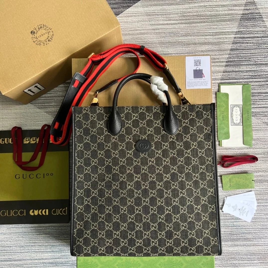 Gucci Tote Bag/Briefcase/Travel Bag Top version 【**Surrogate Shopping Edition】New Vertical Version Large Tote Tote Bag Xiao Zhan Style Men's Briefcase Tote Bag Commuter Women's Bag Computer Bag Casual Tote Bag Men's and Women's Bags Mummy Bag Shopping Bag