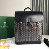 Goyard Bag Top version 【Original Quality】Alpin French Meaning“Climber”It Represents a Gentleman and Is Full of Adventurous Spirit. Alpin Backpack、Pure Hand Sewing Imported Wax Line Alpin Men's Backpack Hiking Backpack Computer Bag with Computer Compartmen