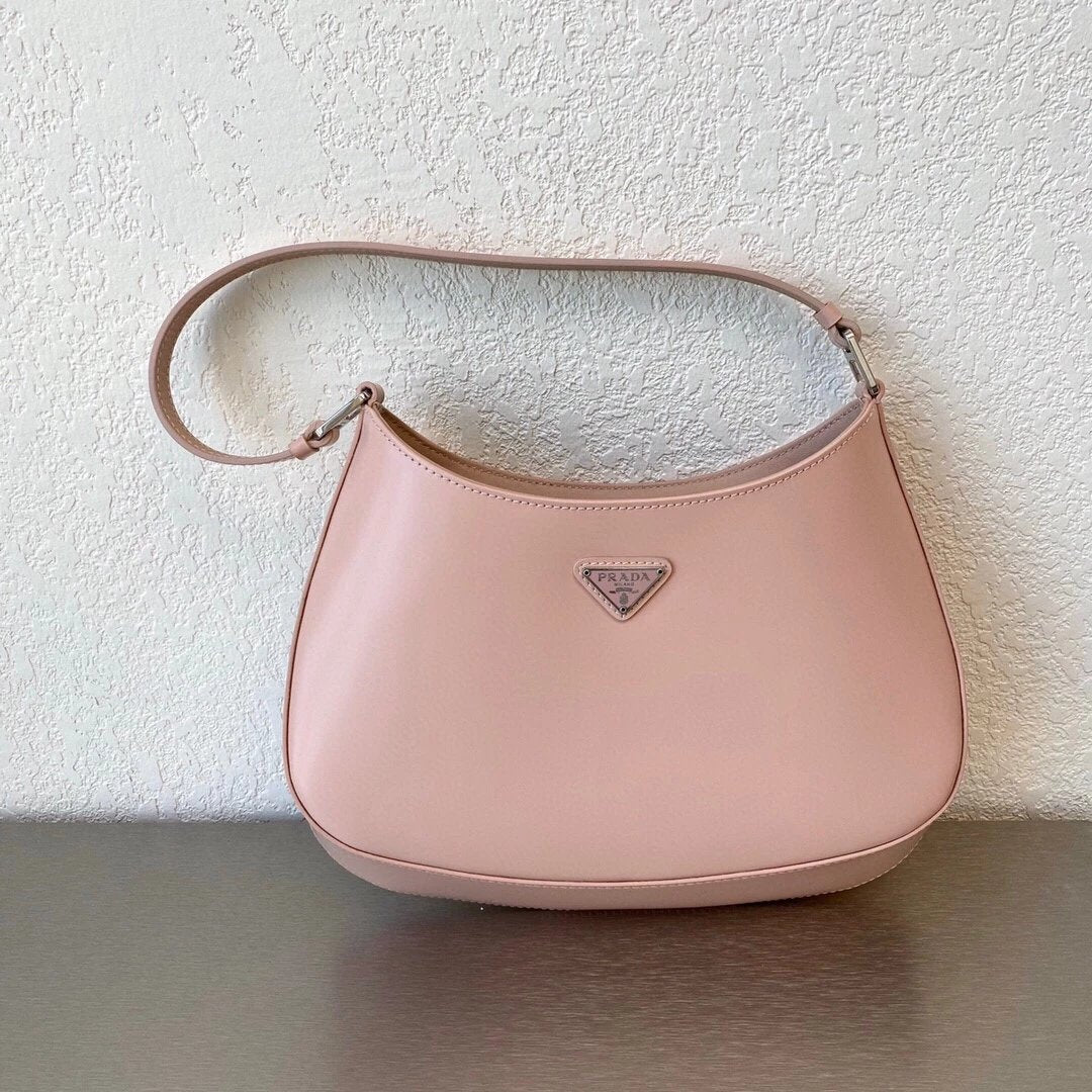 PRADA Bag Top version cleo Series New Ladies Hobo Mirror Calfskin Underarm Bag Vintage Bag Handbag Shoulder Bag Crossbody Bag Women's Bag Women's Bag