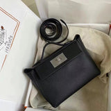 Hermes women's bag Top version Positive pin Quality KellyMini2424mini2424Wax Line Handmade evercolor Leather fabric Swift Small Leather Satchel21cm Women's Shoulder Bag