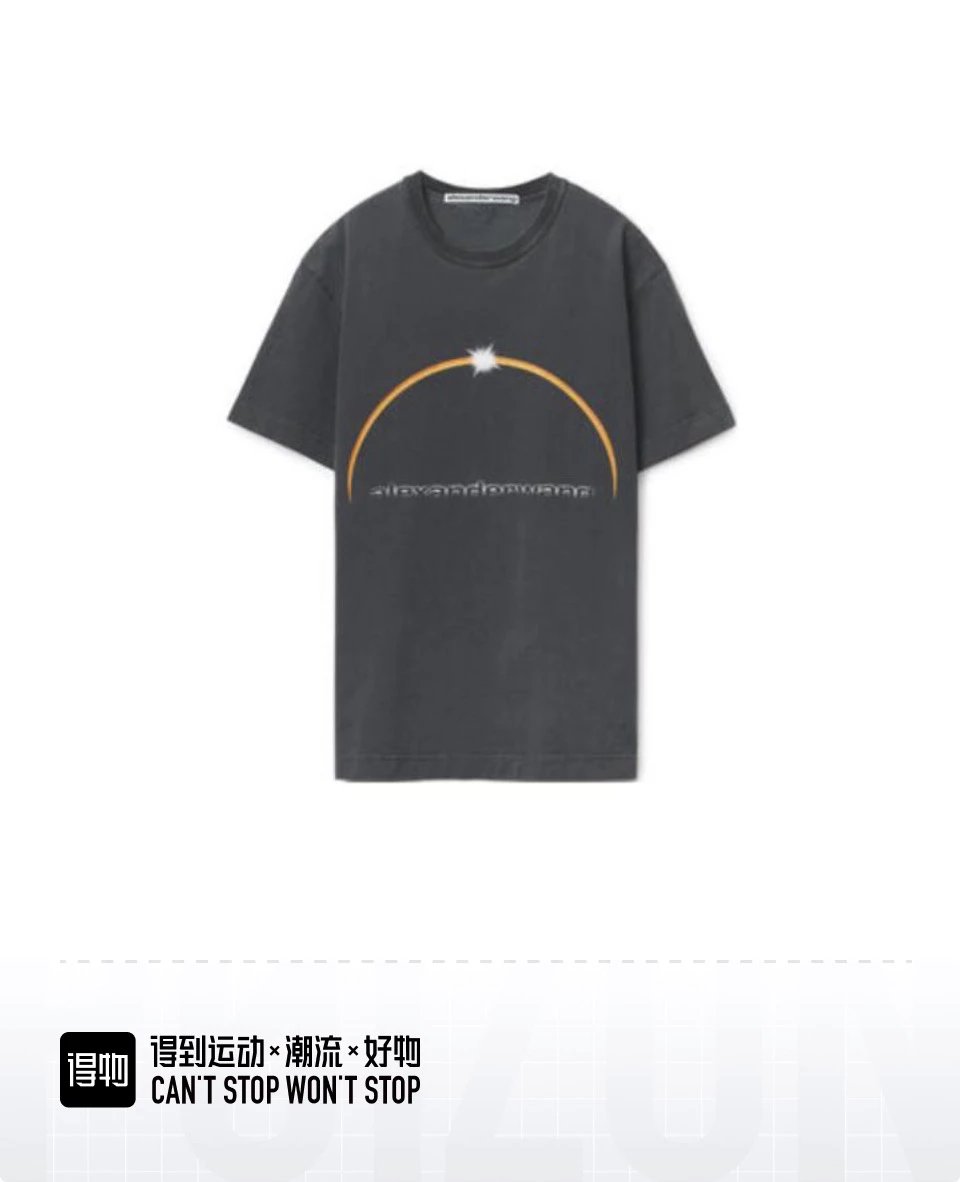 Alexander Wang T-shirt Top Version Counter Same Style Pure Cotton Summer Men's and Women's Same Fashion Loose All-Matching2024New Short Sleeve T T-shirt